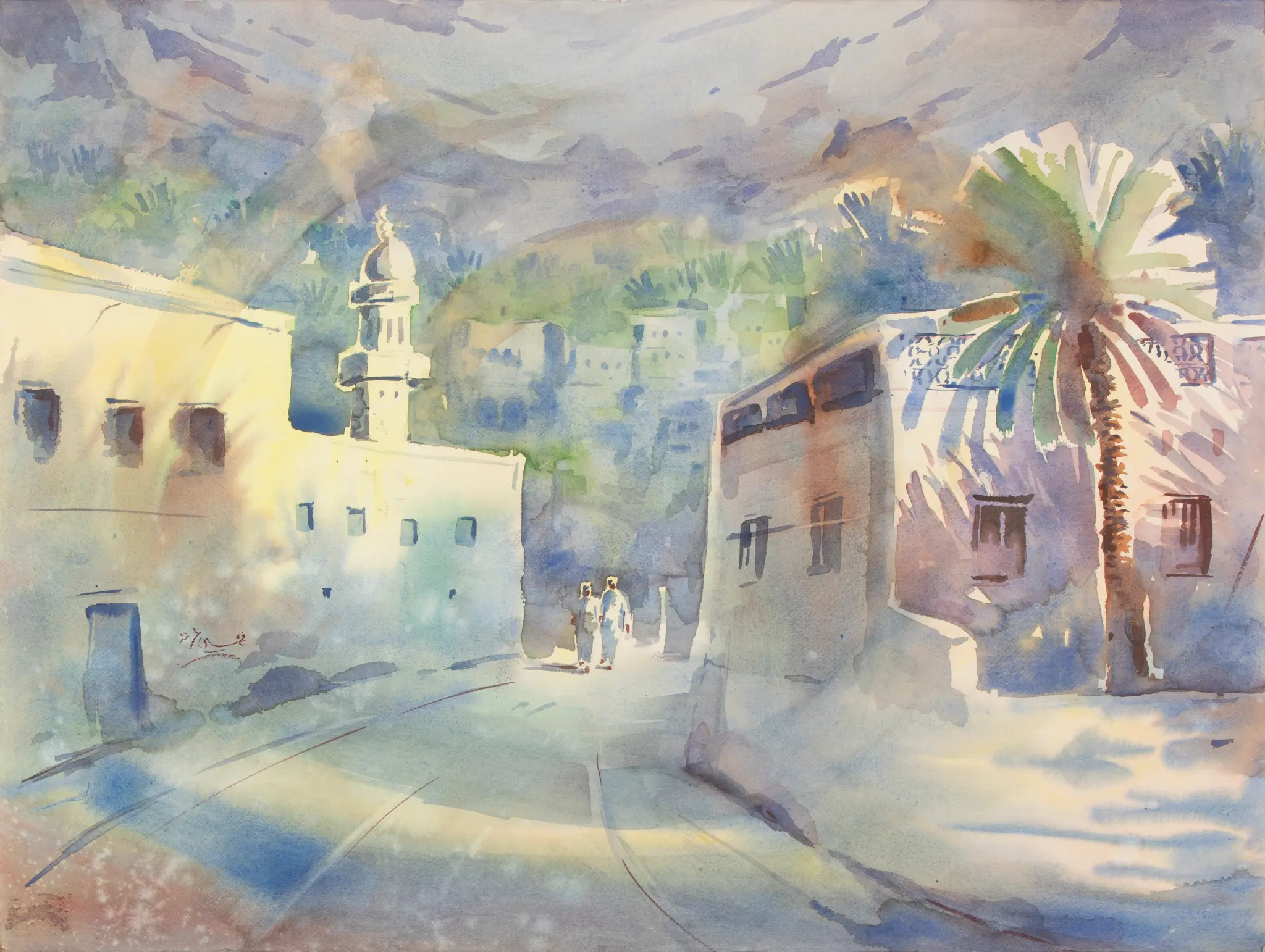 Mosque in the Valley (Print)
