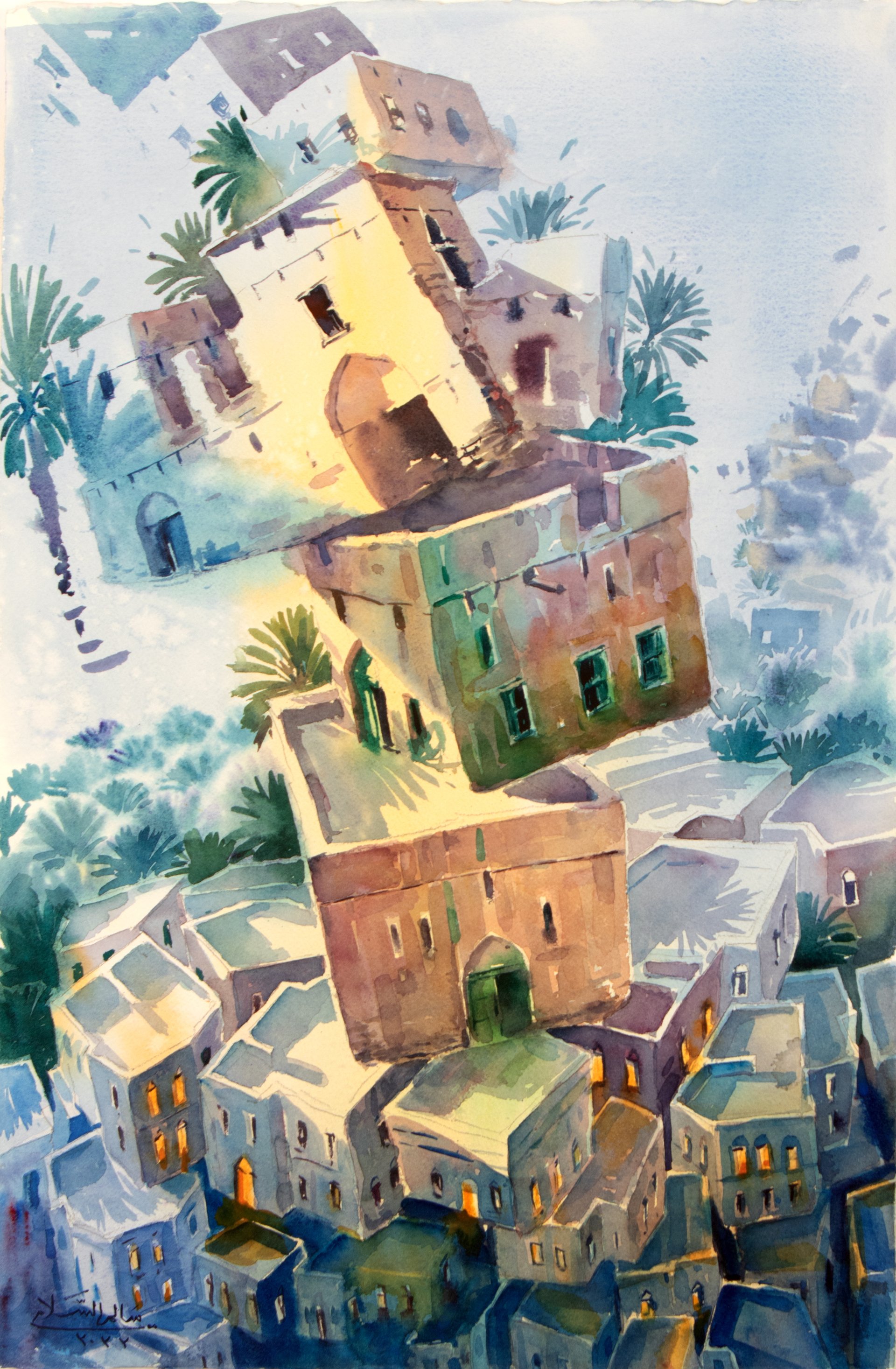 Watercolor Study II by Salim Al Salami