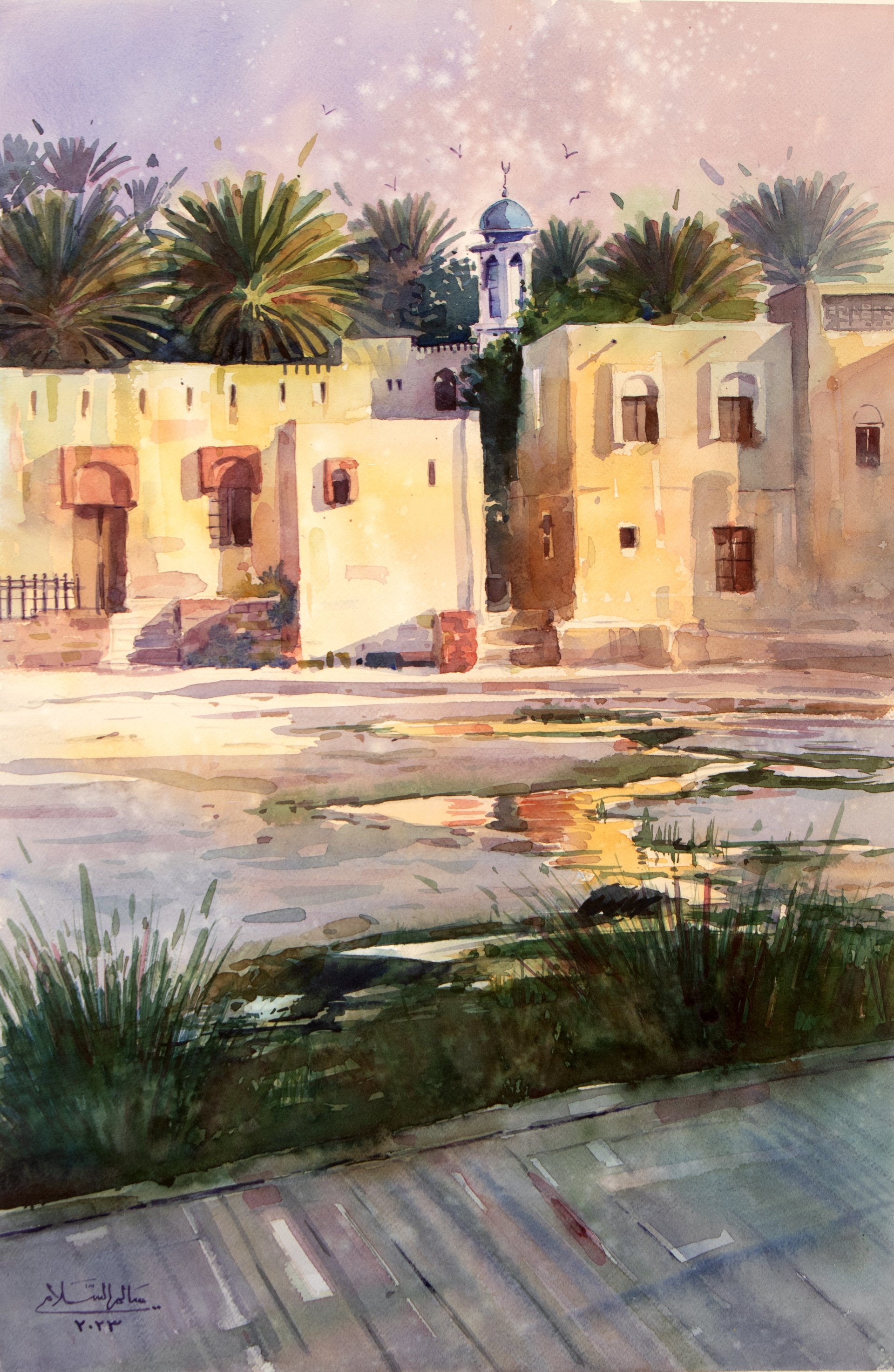 Watercolor Study VI by Salim Al Salami