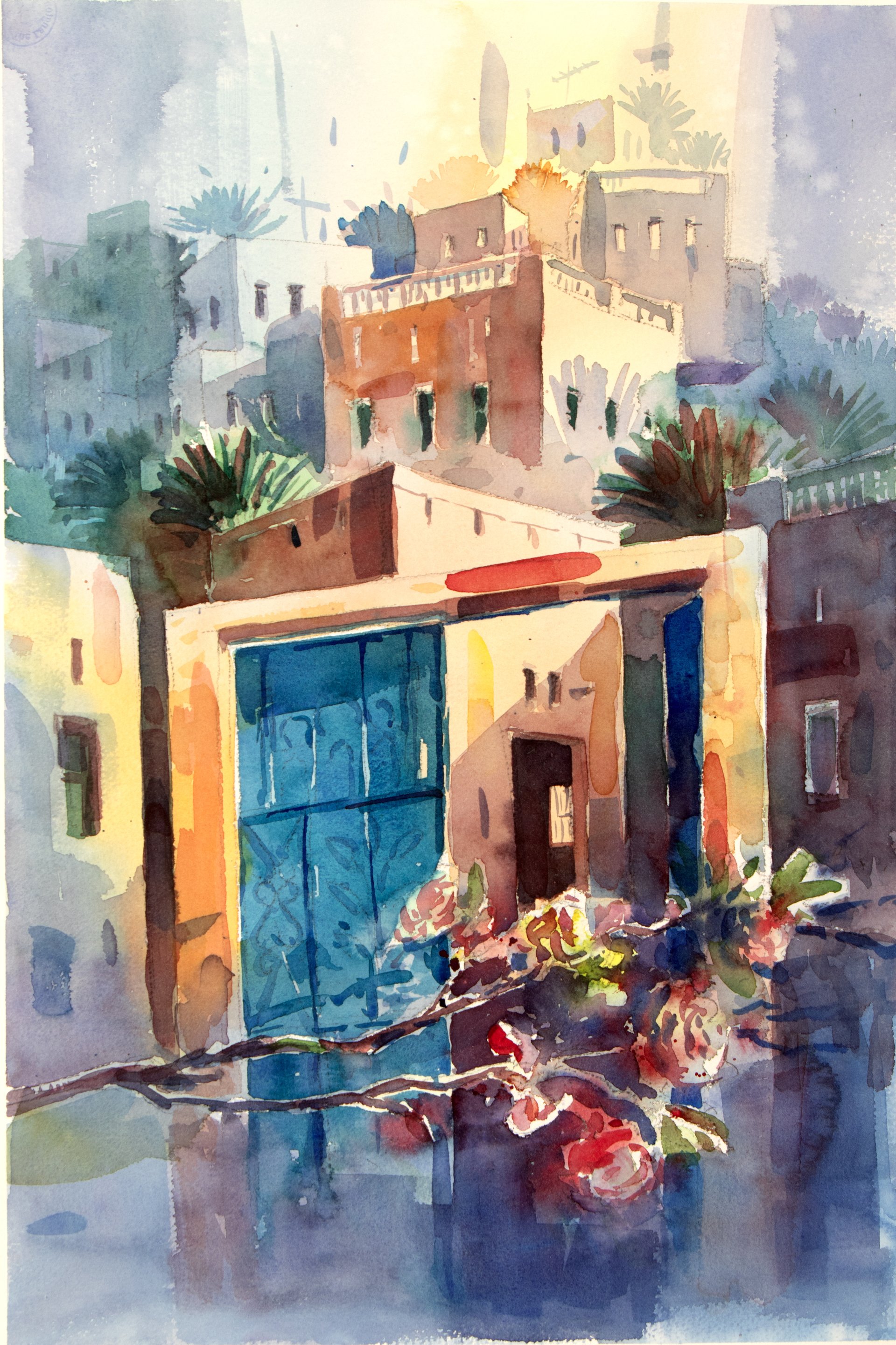 Watercolor Study IX by Salim Al Salami