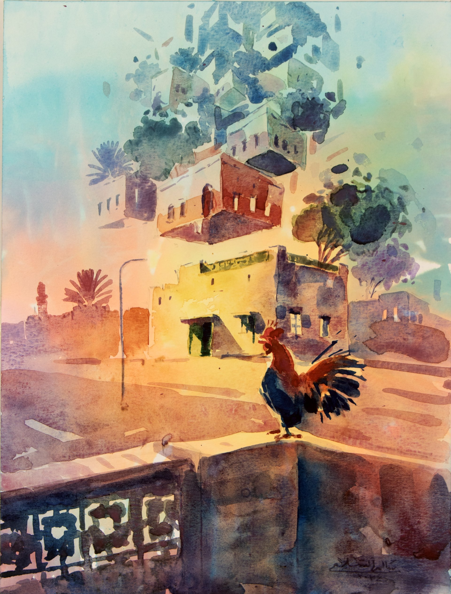 Watercolor Study XIII by Salim Al Salami